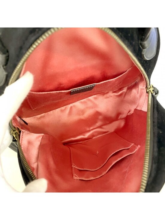 Gucci Backpack GG Marmont Velvet Black Gold main image 10